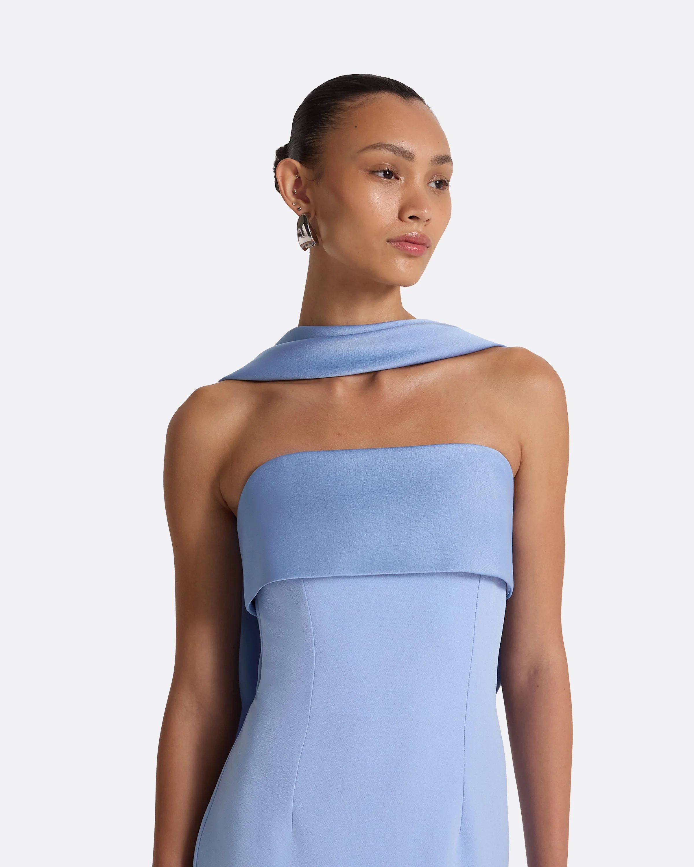 Roshana Carolina Blue Long Dress - Image 3