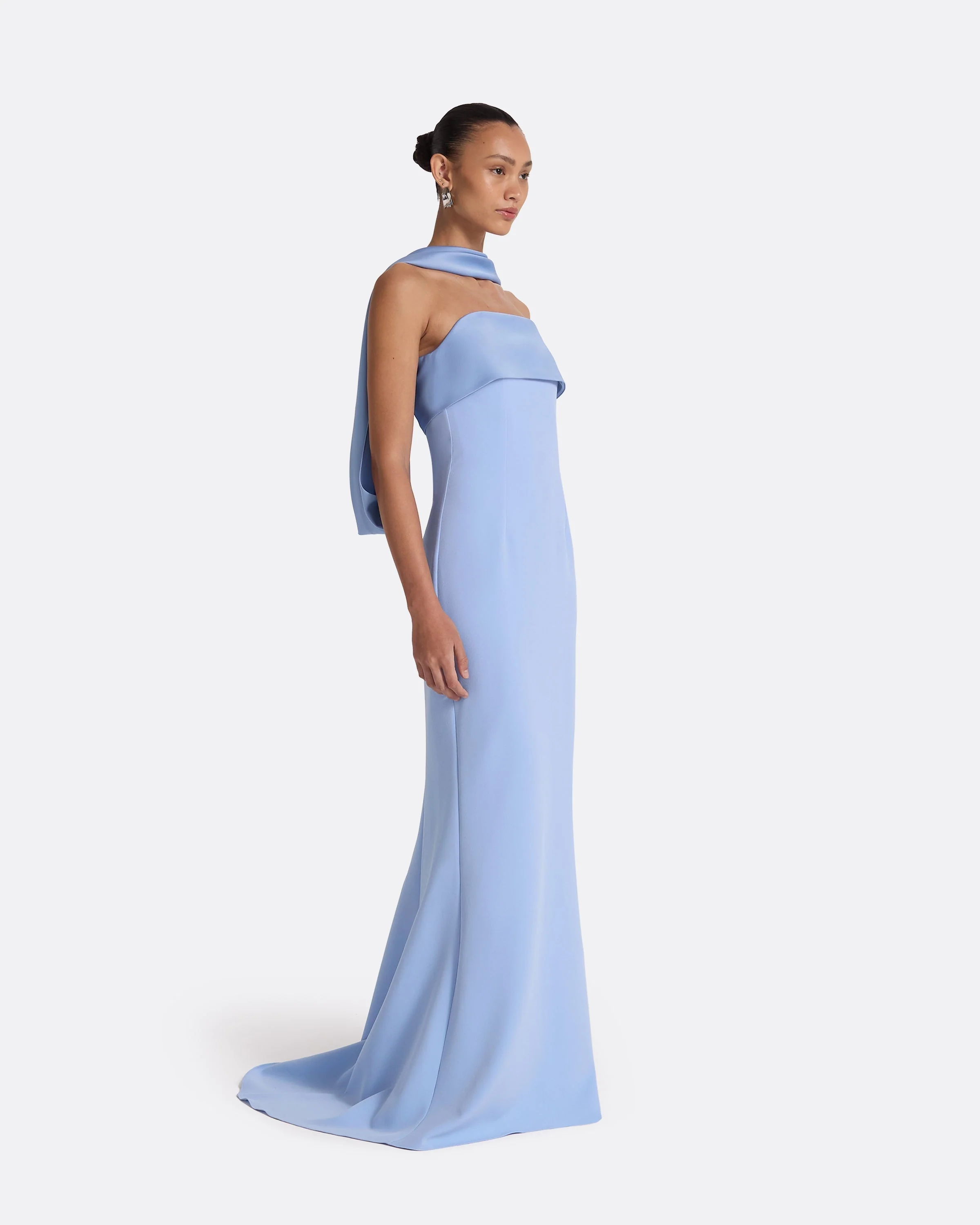 Roshana Carolina Blue Long Dress - Image 5