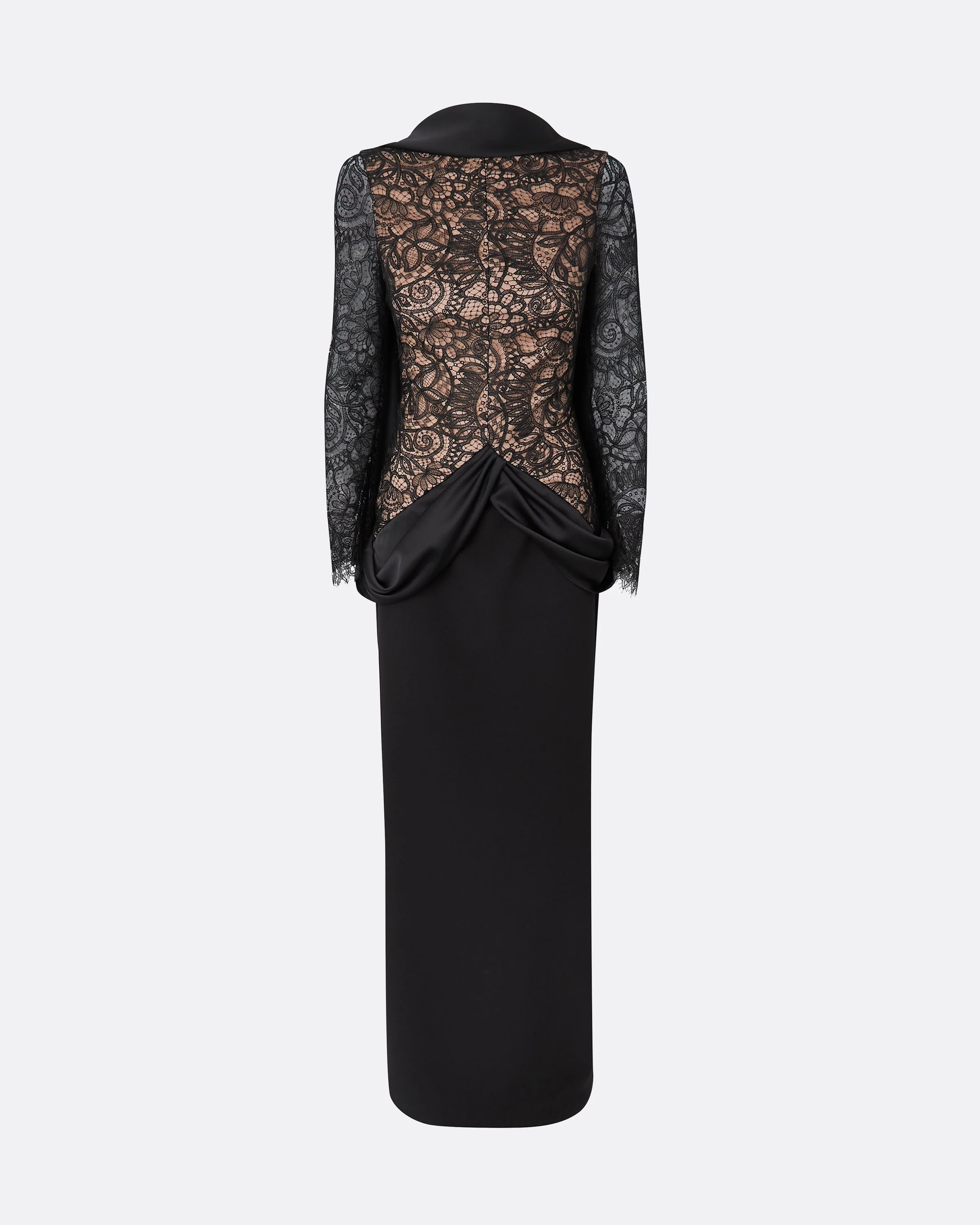 Serryna Black Long Dress - Image 5