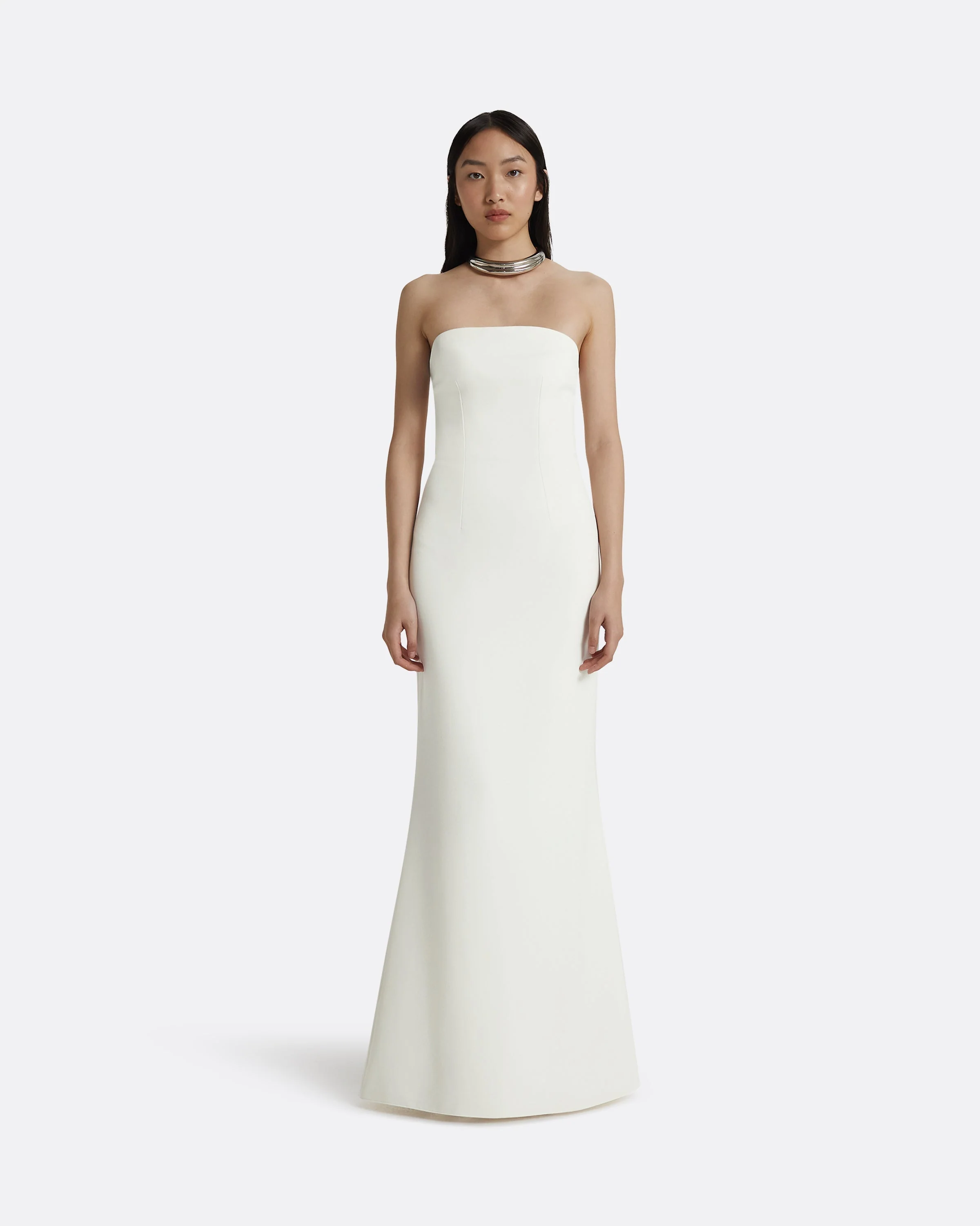 Soshin Ivory Strapless Dress - Image 6