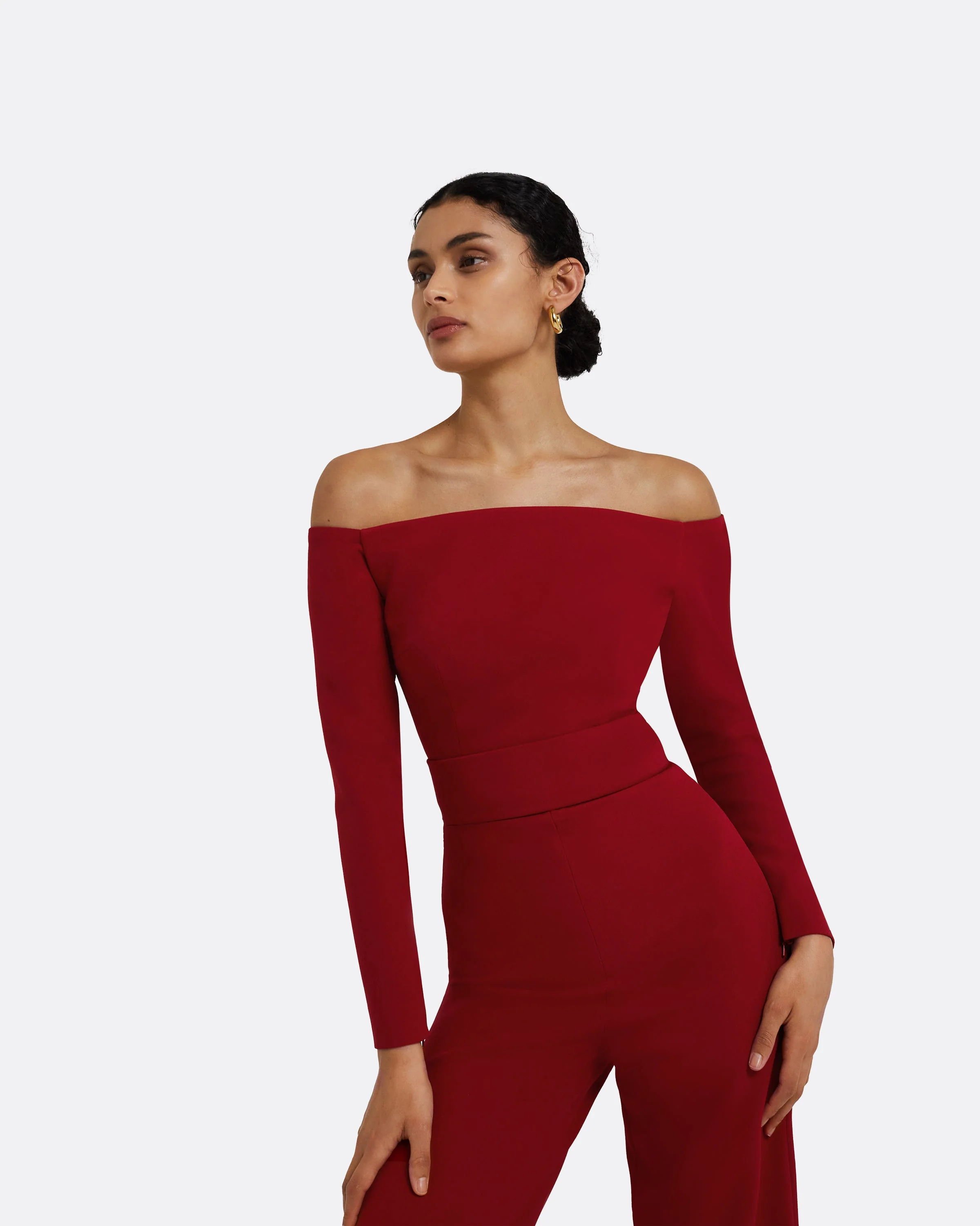 Veasna Azalea Red Jumpsuit - Image 3